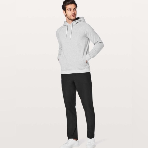 Lululemon City Sweat Pullover Hoodie Heathered Ultra Light Grey Size Small - Picture 11 of 13